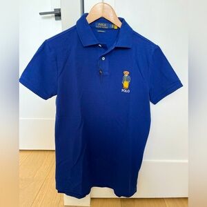 Brand New Custom Slim Fit Mesh Polo Shirt size S